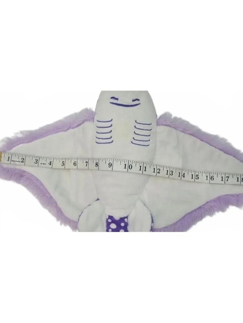 The Petting Zoo Purple Spotted Stingray Plush Stuffed Animal